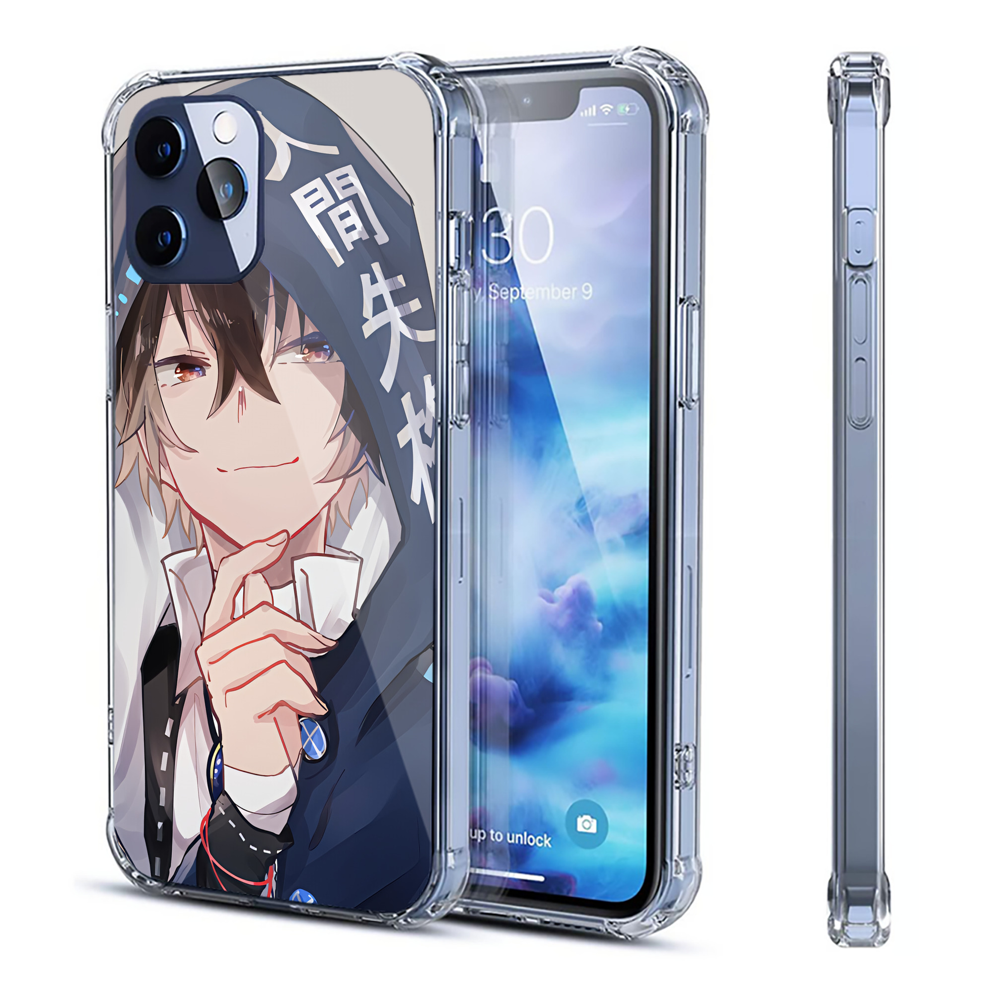 （画像用） 文豪ストレイドッグス Bungo Stray Dogs 【iPhone 12シリーズ対応】透明スマホケース（クリアソフトケース）